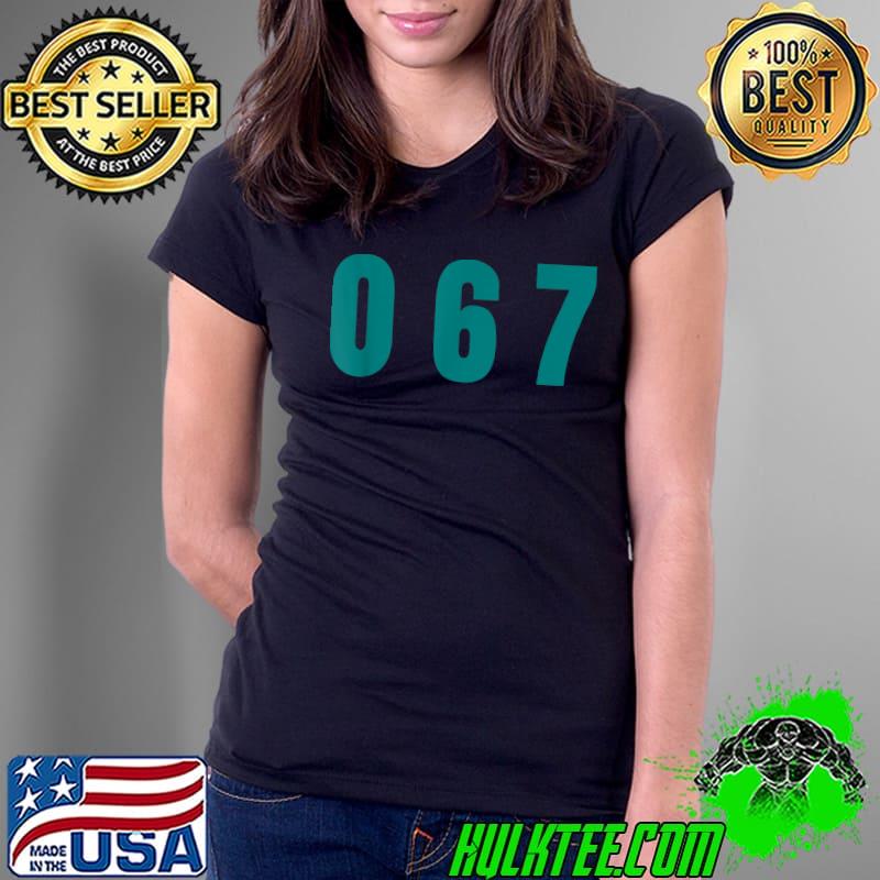 Squid Game Number 067 Costume T-Shirt Ladies Tee Squid Game Number 067 Costume T-Shirt Ladies Tee