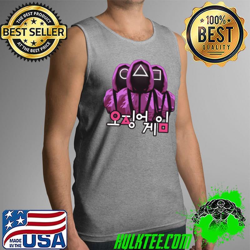 Squid Game Three Masked Guards T-s Tank Top Squid Game Three Masked Guards T-s Tank Top