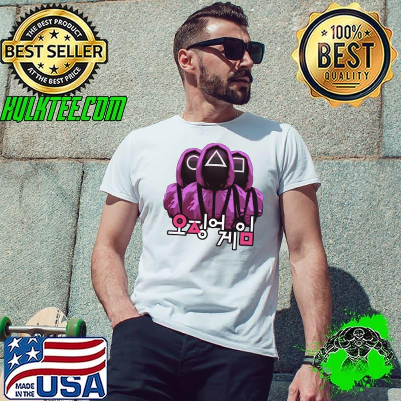 Squid Game Three Masked Guards T-shirt Squid Game Three Masked Guards T-shirt