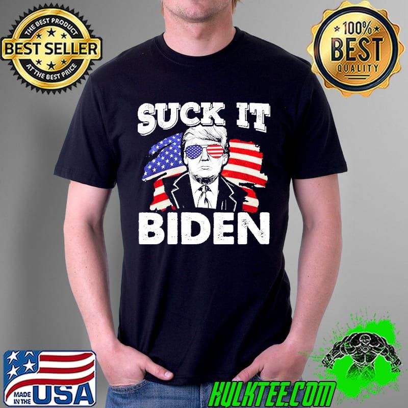 Suck It Biden Trump American Flag Shirt Unisex Suck It Biden Trump American Flag Shirt Unisex