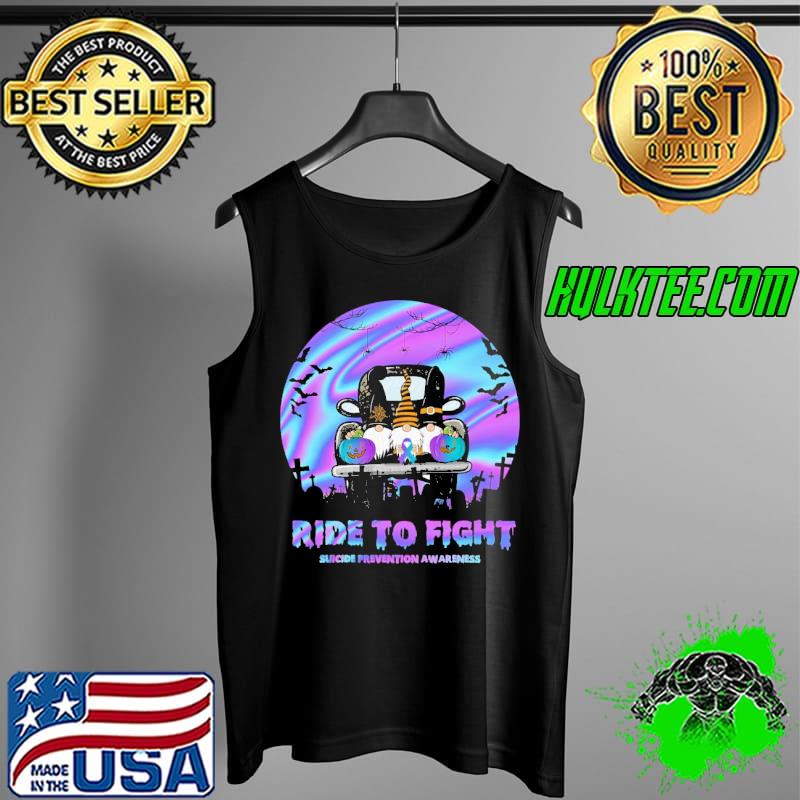 Suicide Prevention Awareness Ride To Fight Gnome Shirt Tank Top Suicide Prevention Awareness Ride To Fight Gnome Shirt Tank Top