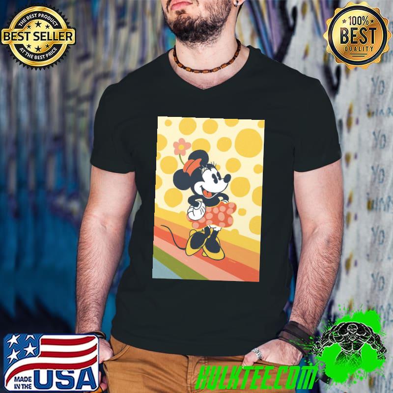 Sunny Walk - Minnie Mouse by Gigi Rosado Disney Shirt Guys V Neck Sunny Walk - Minnie Mouse by Gigi Rosado Disney Shirt Guys V Neck