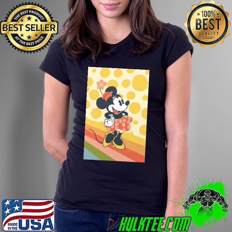 Sunny Walk - Minnie Mouse by Gigi Rosado Disney Shirt Ladies Tee Sunny Walk - Minnie Mouse by Gigi Rosado Disney Shirt Ladies Tee