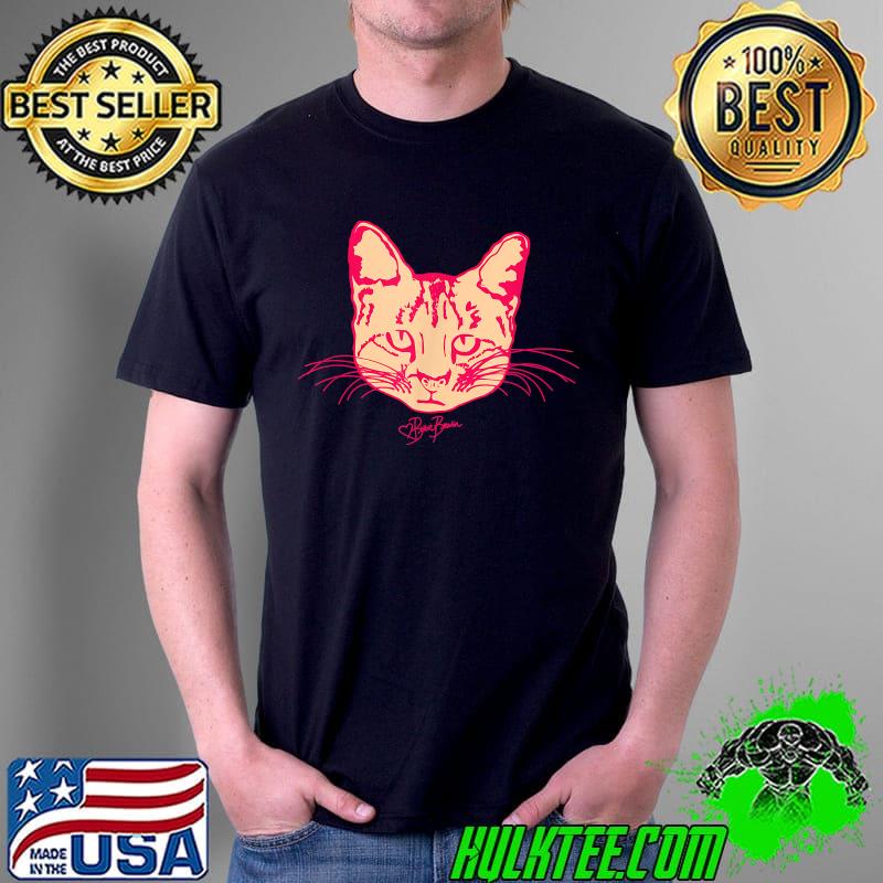 That Simple Pink Cat Face no. 5b Feline Art T-Shirt Unisex That Simple Pink Cat Face no. 5b Feline Art T-Shirt Unisex