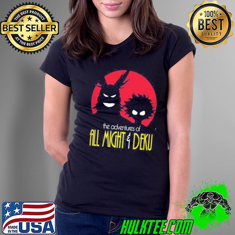 The Adventures Of All Might Deku One For All Shirt Ladies Tee The Adventures Of All Might Deku One For All Shirt Ladies Tee