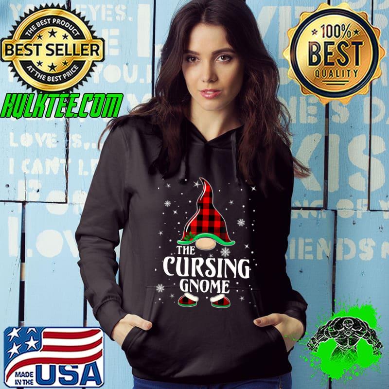 The Cursing Gnome Buffalo Plaid Matching Family Christmas Pajama T-shirt