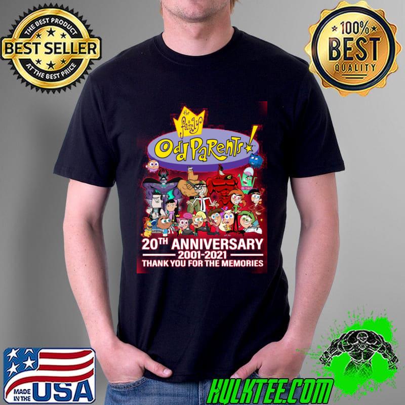 The Fairly Oddparents 20th Anniversary 2001 2021 Thank You For The Memories Shirt Unisex The Fairly Oddparents 20th Anniversary 2001 2021 Thank You For The Memories Shirt Unisex