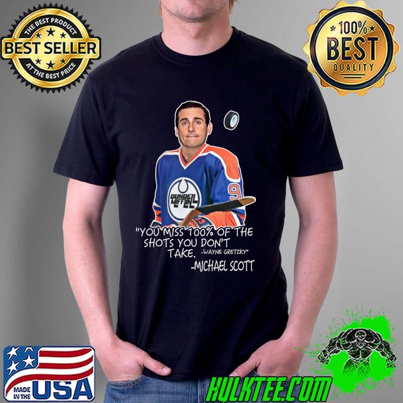 The Office Us You Miss 100% of the Shots You Don't Take - Michael Scott T-Shirt Unisex The Office Us You Miss 100% of the Shots You Don't Take - Michael Scott T-Shirt Unisex