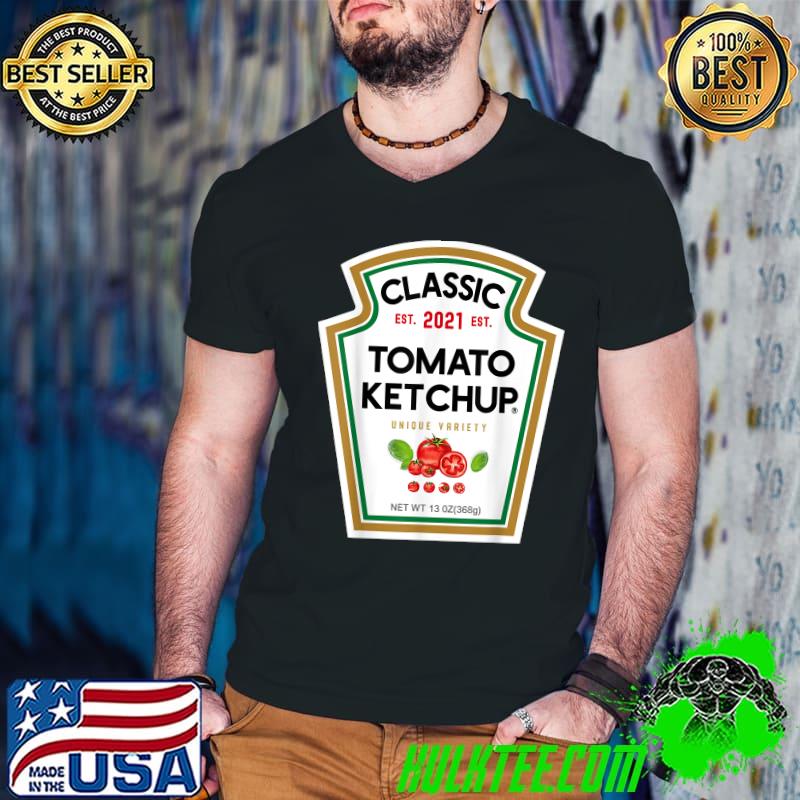 Tomato Ketchup Costume Matching Halloween Couples Groups T-Shirt Guys V Neck Tomato Ketchup Costume Matching Halloween Couples Groups T-Shirt Guys V Neck