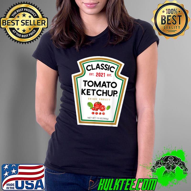Tomato Ketchup Costume Matching Halloween Couples Groups T-Shirt Ladies Tee Tomato Ketchup Costume Matching Halloween Couples Groups T-Shirt Ladies Tee