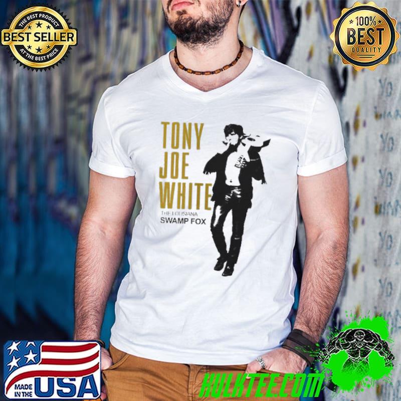 Tony Joe White The Louisiana Swamp Fox Shirt Guys V Neck Tony Joe White The Louisiana Swamp Fox Shirt Guys V Neck