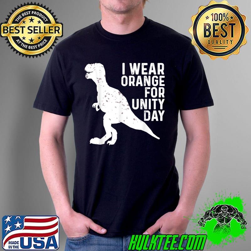 Unity Day Shirt Orange Kids Unity Day DINOSAUR Toddler Boys T-Shirt Unisex Unity Day Shirt Orange Kids Unity Day DINOSAUR Toddler Boys T-Shirt Unisex