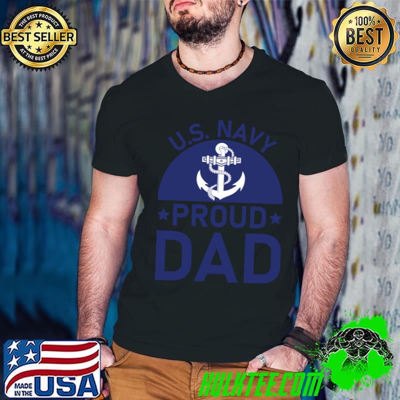 Us Navy Proud Dad - Veteran Day T-Shirt
