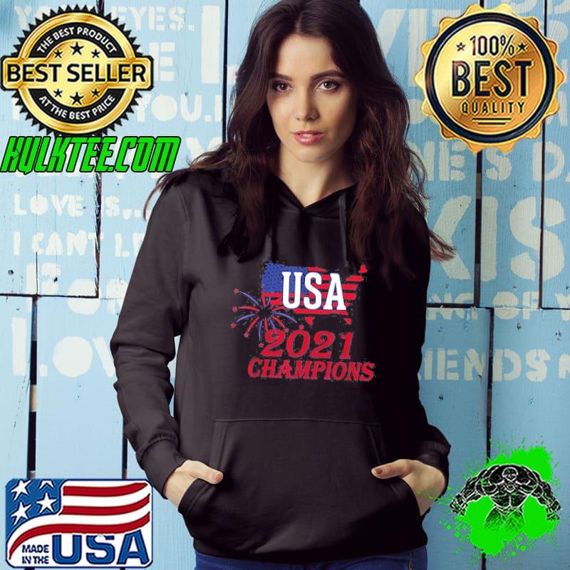 Usa Champion 2021 Soccer American Football Team Shirt