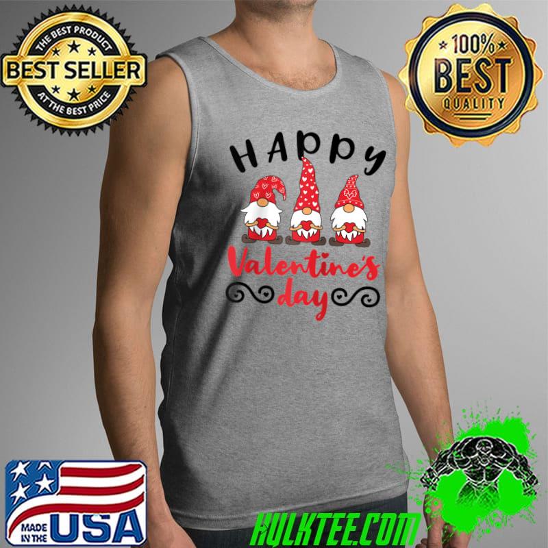 Valentine Gnome Gnomes In Red Costumes Hearts Swedish Tomte Raglan Baseball T-s Tank Top Valentine Gnome Gnomes In Red Costumes Hearts Swedish Tomte Raglan Baseball T-s Tank Top