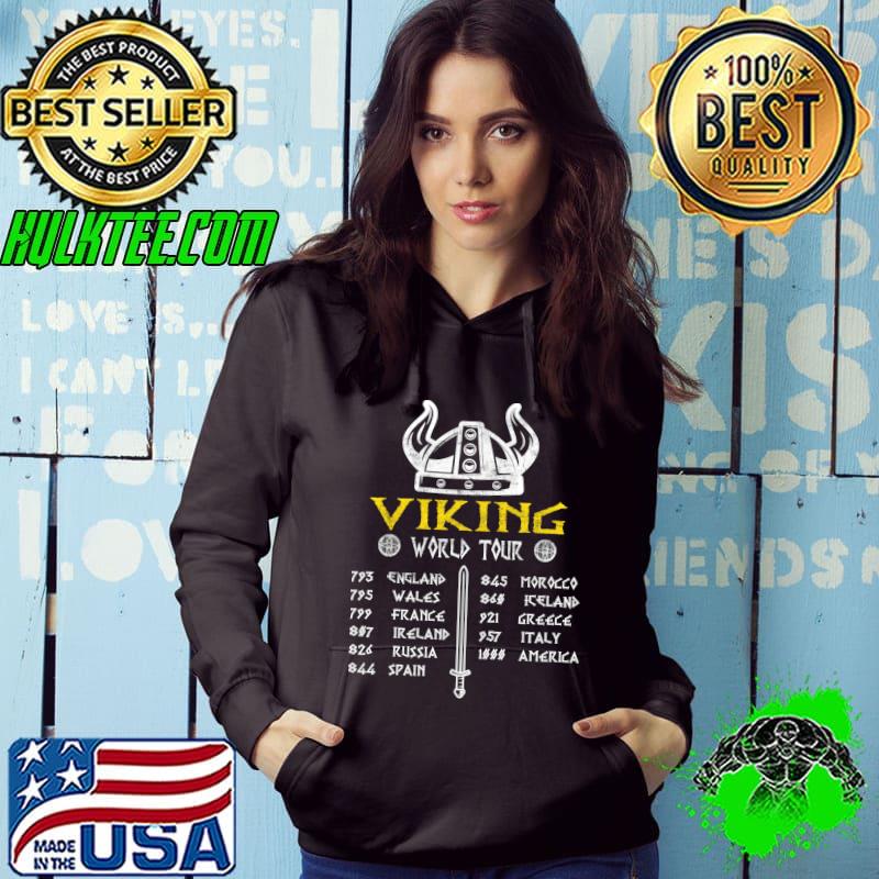 Viking World Tour Raid To Valhalla - Norse Mythology Fan T-Shirt