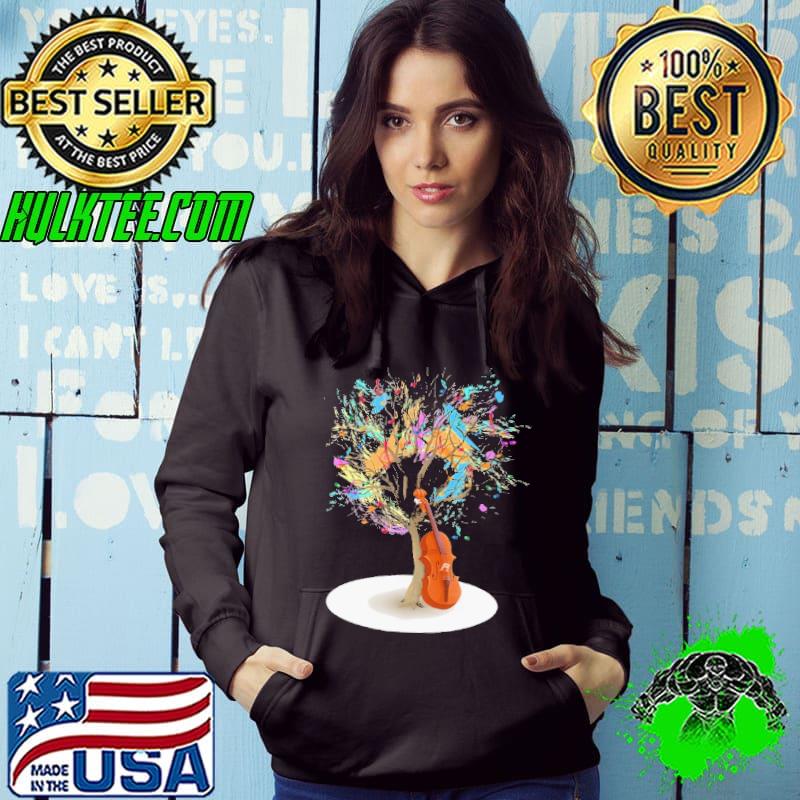 Violon Tree Funny Jazz Colorful Shirt