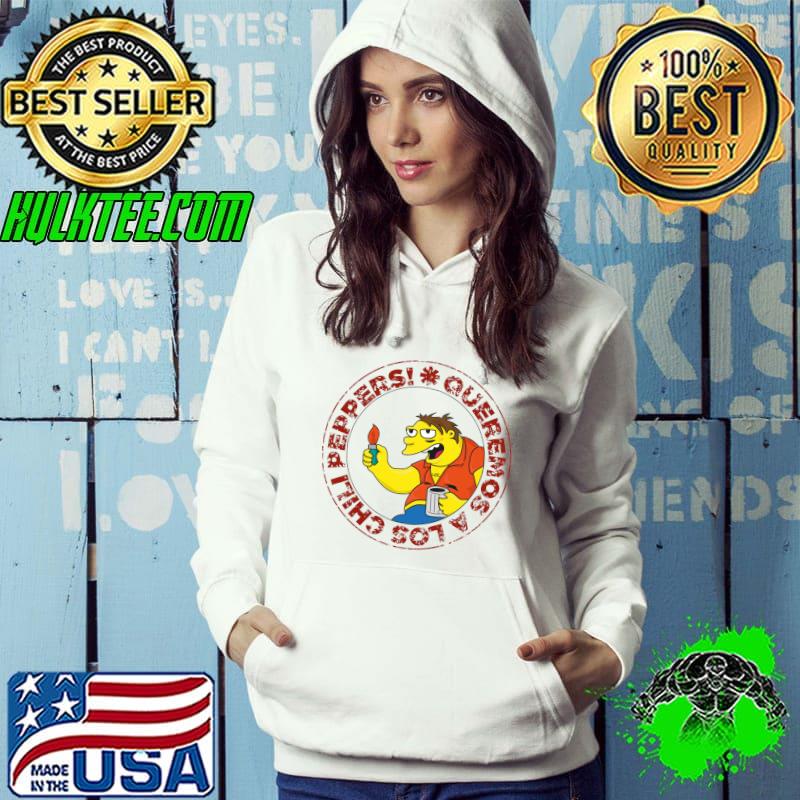 WE LOVE THE CHILI PEPPERS Classic T-Shirt Hoodie WE LOVE THE CHILI PEPPERS Classic T-Shirt Hoodie