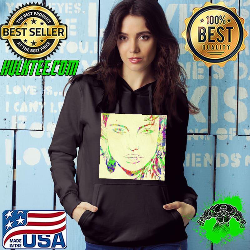Woman watercolor series xiv ricky barnard Angelina Jolie shirt