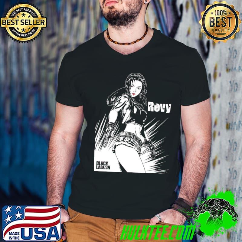 WOmen Black Lagoon Revy Guys V Neck WOmen Black Lagoon Revy Guys V Neck
