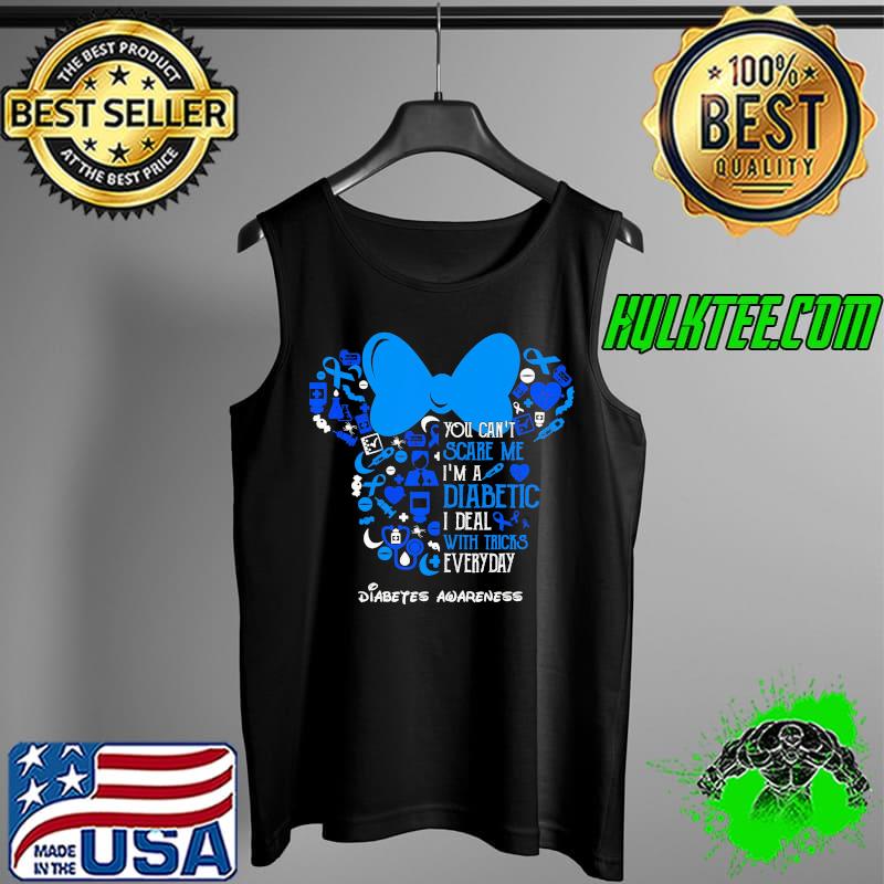 You cant scare me im a diabetic i deal with tricks everyday diabetes awareness minnie mouse s Tank Top You cant scare me im a diabetic i deal with tricks everyday diabetes awareness minnie mouse s Tank Top