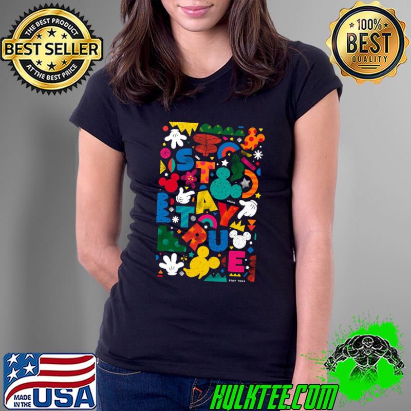 Your True Shapes and Colors - Mickey Mouse by Happyminders Disney Shirt Ladies Tee Your True Shapes and Colors - Mickey Mouse by Happyminders Disney Shirt Ladies Tee