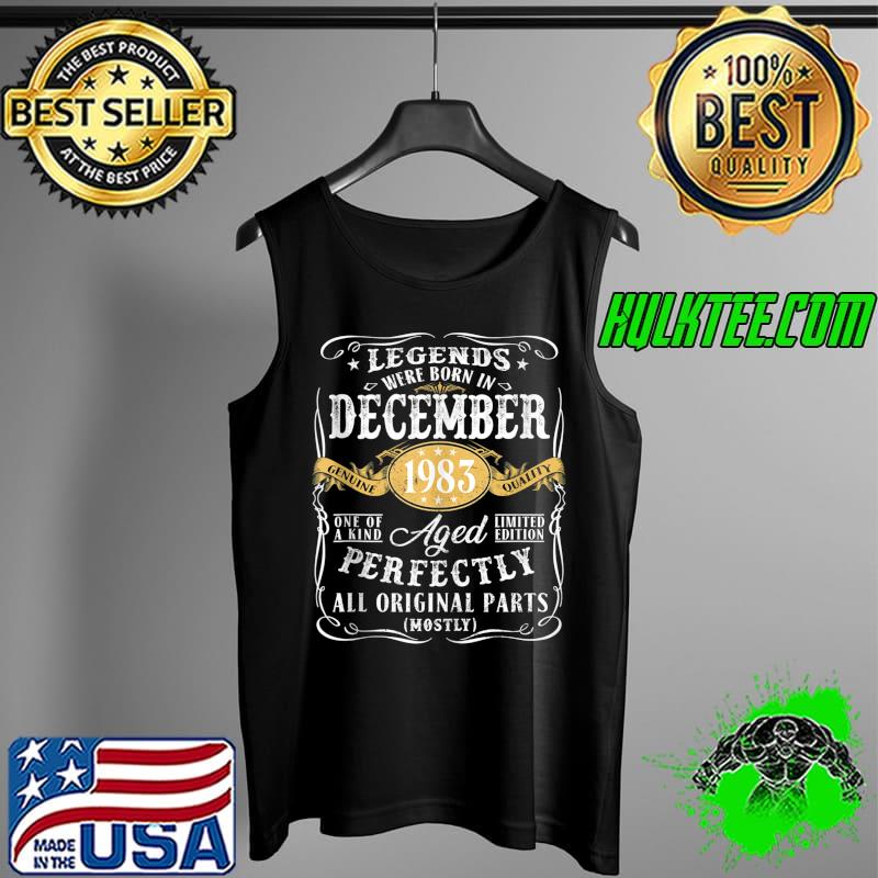 38th Birthday Decoration Legends Were Born In December 1983 T-s Tank Top 38th Birthday Decoration Legends Were Born In December 1983 T-s Tank Top
