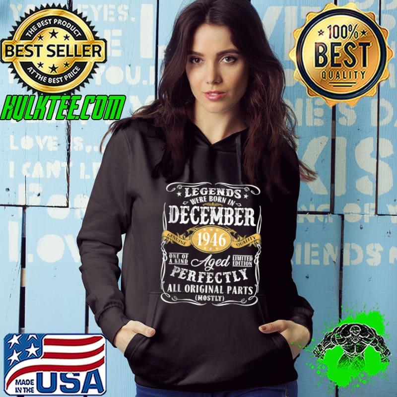 75th Birthday Decoration Legends Were Born In December 1946 T-Shirt