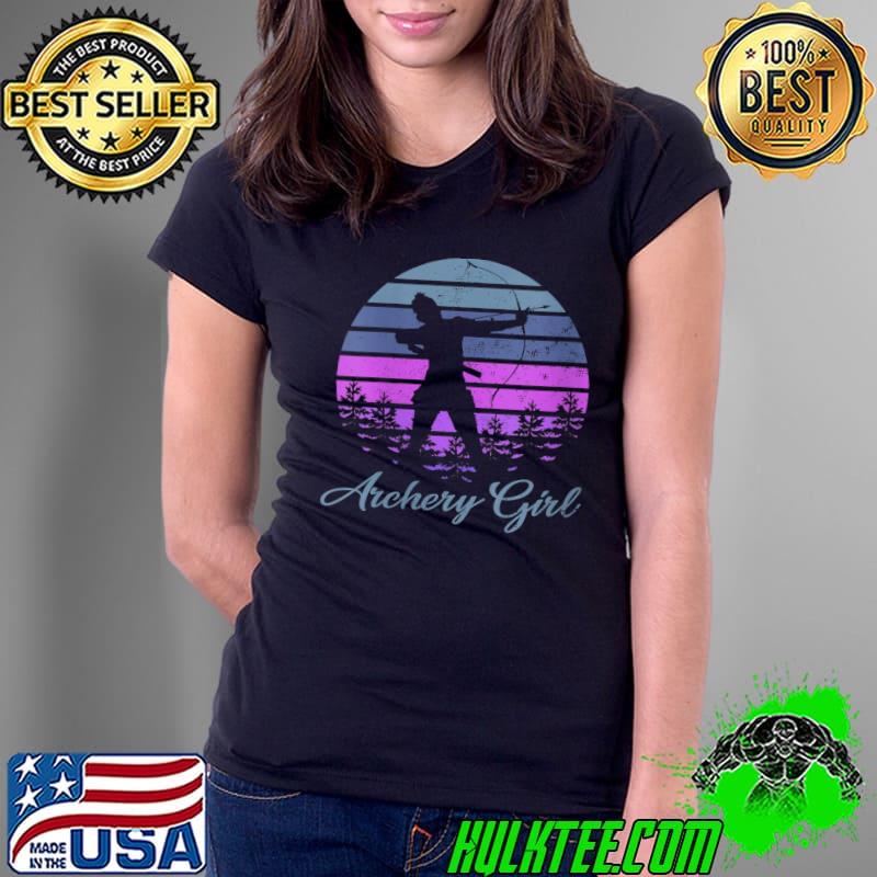 ARCHERY GIRL Bow & Arrow Shooting Sports Teen T-Shirt Ladies Tee ARCHERY GIRL Bow & Arrow Shooting Sports Teen T-Shirt Ladies Tee