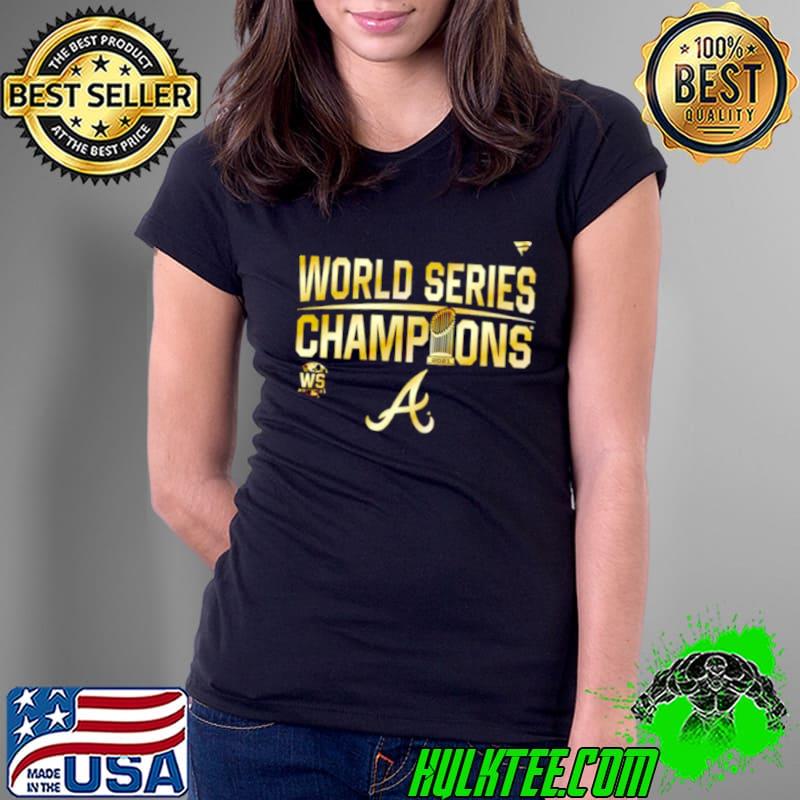 Atlanta Braves MLB 2021 World Series Champions s Ladies Tee Atlanta Braves MLB 2021 World Series Champions s Ladies Tee