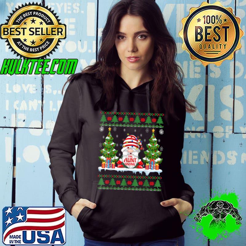 Aunt Gnome Buffalo Plaid Christmas Light Ugly Style T-Shirt Aunt Gnome Buffalo Plaid Christmas Light Ugly Style T-Shirt