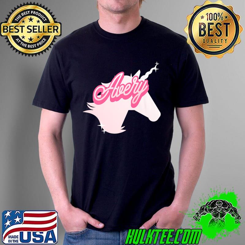 Avery Name Gift Personalized Unicorn Theme Party Premium T-Shirt Unisex Avery Name Gift Personalized Unicorn Theme Party Premium T-Shirt Unisex