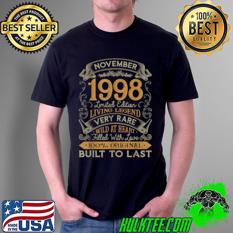 Awesome 23rd Birthday Gift 23 Years Old Retro Vintage November 1998 T Shirt Unisex Awesome 23rd Birthday Gift 23 Years Old Retro Vintage November 1998 T Shirt Unisex