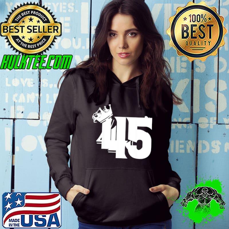 Awesome 45th Birthday Vintage Number 45 With Crown Shirt Awesome 45th Birthday Vintage Number 45 With Crown Shirt