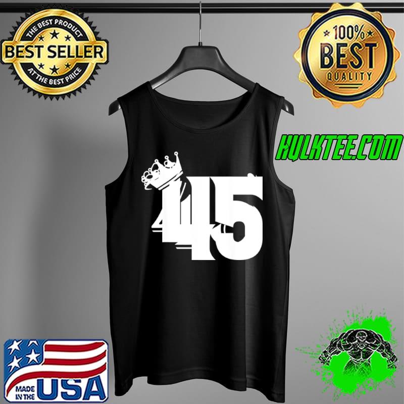 Awesome 45th Birthday Vintage Number 45 With Crown Shirt Tank Top Awesome 45th Birthday Vintage Number 45 With Crown Shirt Tank Top