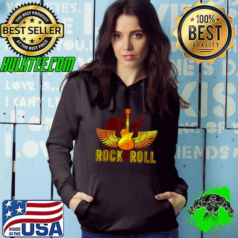 Awesome 80s Rock & Roll Guitar Player Retro Rock and Roll T-Shirt