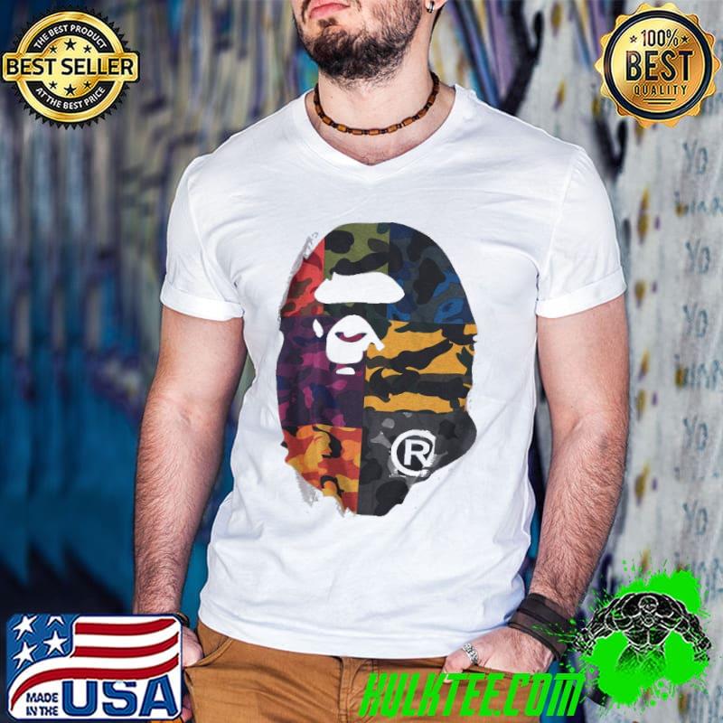 Awesome Bape A Bathing Ape Luminous Casual Shirt