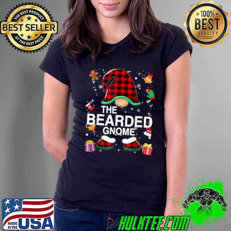 Awesome Bearded Gnome Buffalo Plaid Matching Family Christmas T Shirt Ladies Tee Awesome Bearded Gnome Buffalo Plaid Matching Family Christmas T Shirt Ladies Tee