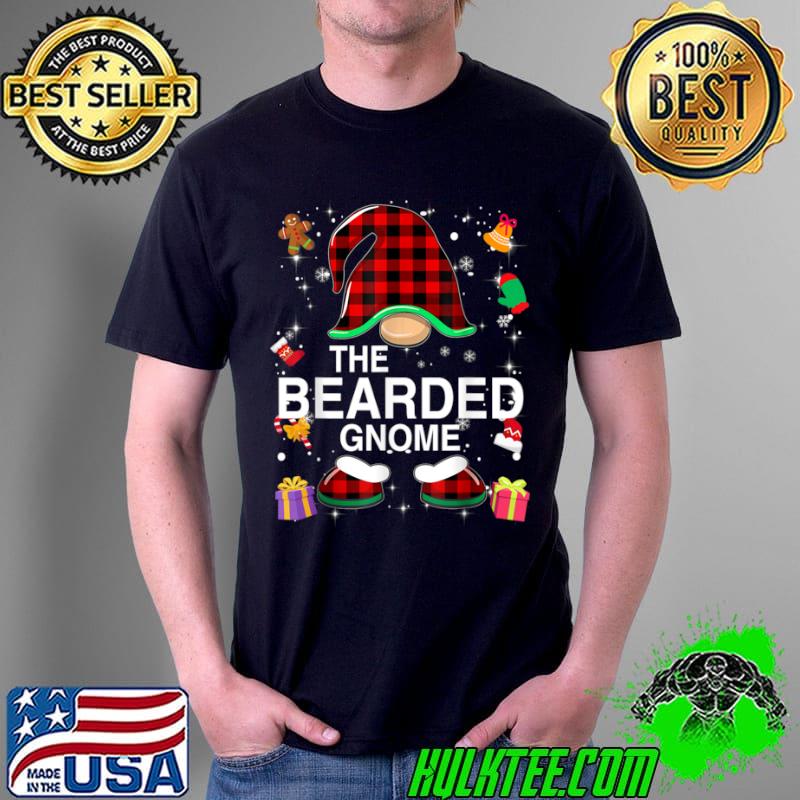 Awesome Bearded Gnome Buffalo Plaid Matching Family Christmas T Shirt Unisex Awesome Bearded Gnome Buffalo Plaid Matching Family Christmas T Shirt Unisex