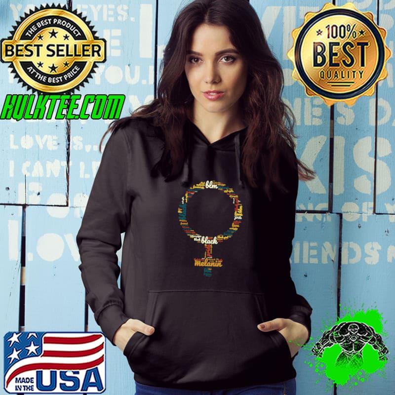 Awesome black Feminist Shirt Feminism Black Pride African American Pullover Hoodie