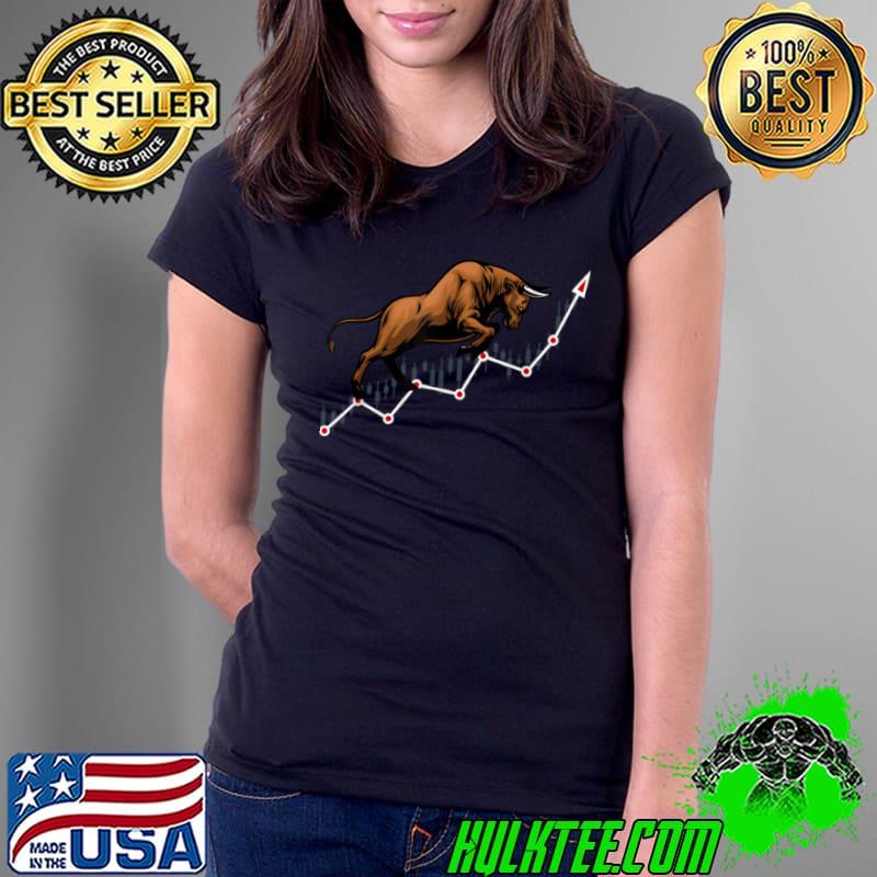 Awesome BULL MARKET IN STOCK EXCHANGE, MAKE PROFITS T Shirt Ladies Tee Awesome BULL MARKET IN STOCK EXCHANGE, MAKE PROFITS T Shirt Ladies Tee
