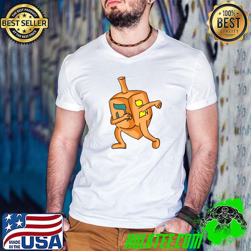 Awesome dabbing Dreidel Happy Hanukkah Costume Jewish T-Shirt
