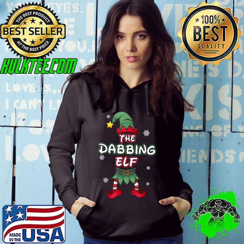 Awesome Dabbing Elf christmas pajamas pjs matching family group T Shirt