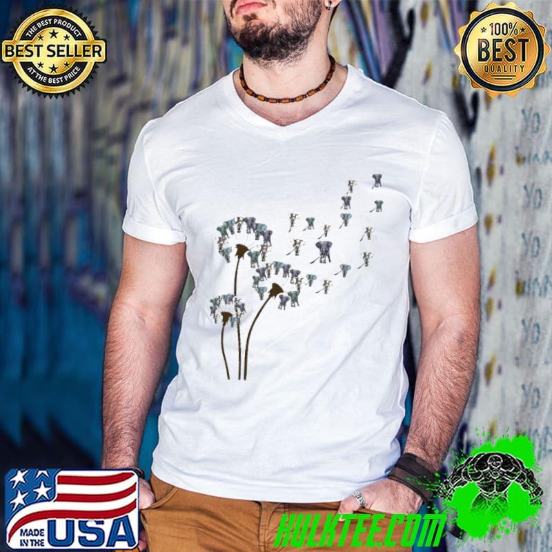 Awesome Elephant And Dandelion Shirt