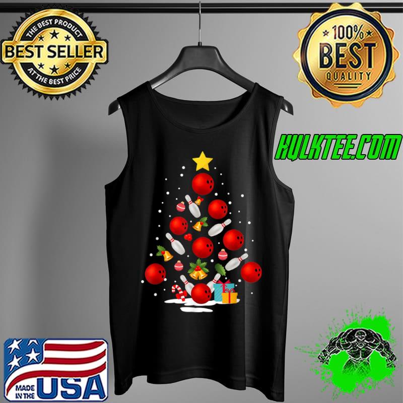 Awesome Funny Bowling Christmas Tree Lights Xmas Gifts For Men Women T Shirt Tank Top Awesome Funny Bowling Christmas Tree Lights Xmas Gifts For Men Women T Shirt Tank Top