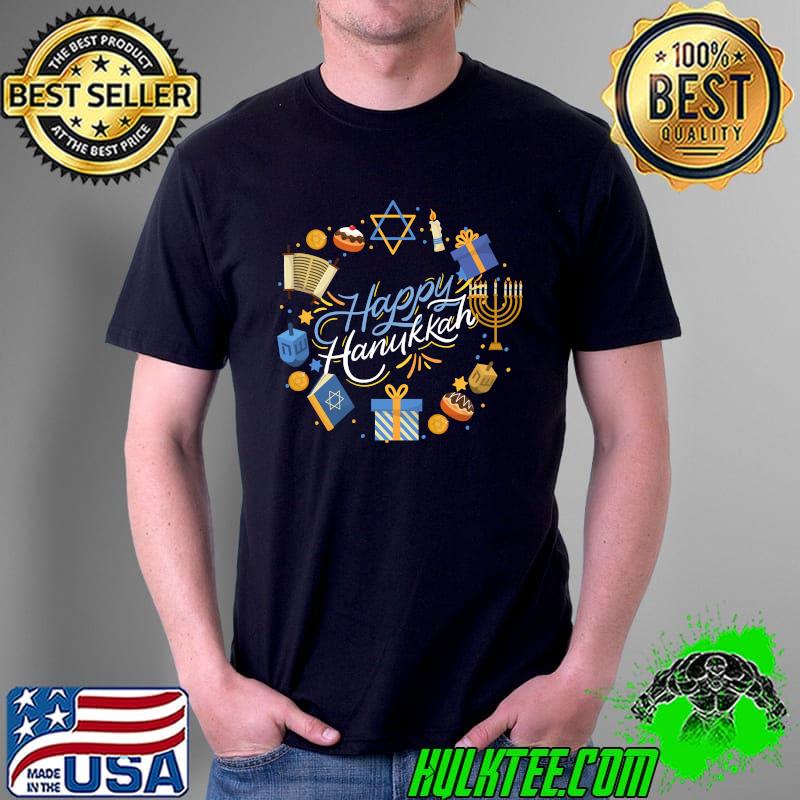 Awesome hanukkah Chanukah Menorah Dreidel Jewish Christmas T-s Unisex Awesome hanukkah Chanukah Menorah Dreidel Jewish Christmas T-s Unisex
