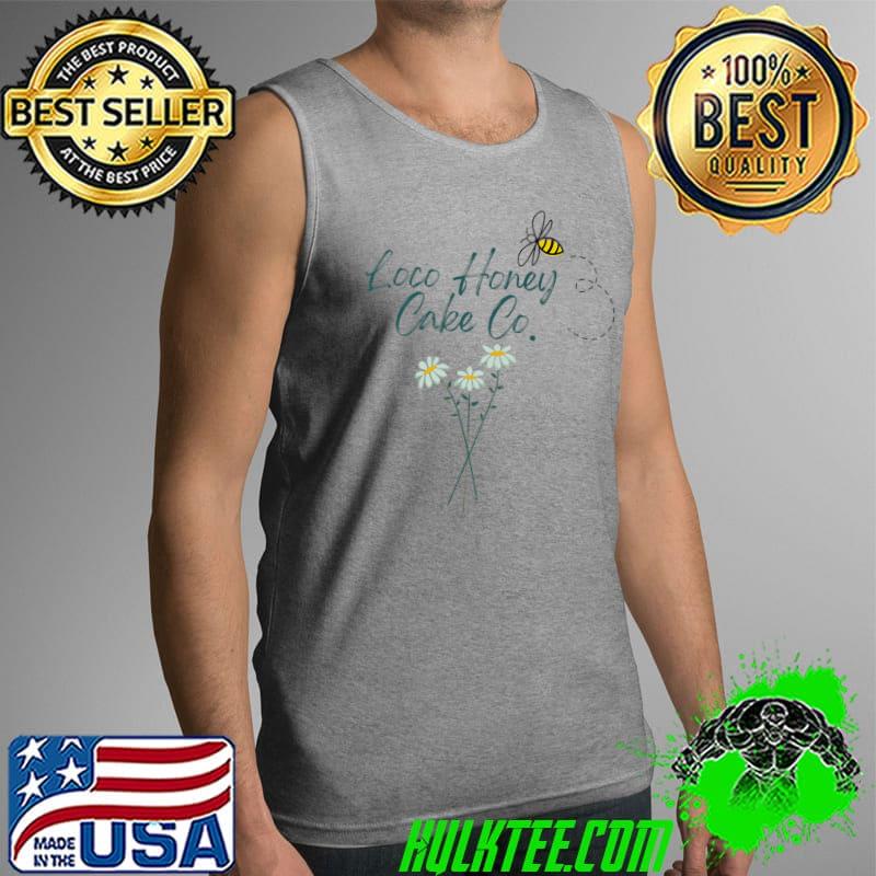 Awesome loco Honey Cake Co Flower Bee T-Shirt Tank Top Awesome loco Honey Cake Co Flower Bee T-Shirt Tank Top
