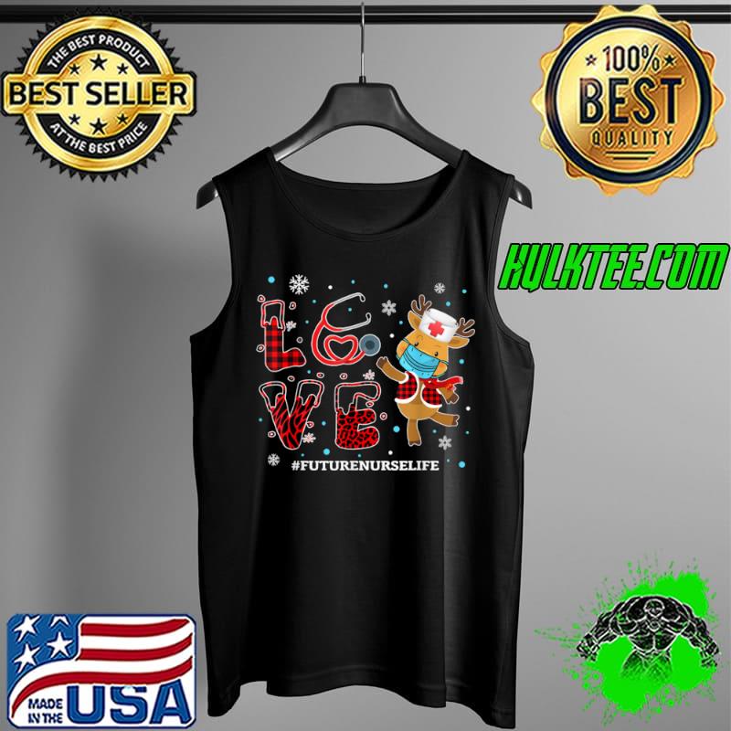 Awesome Love Future Nurse Buffalo Plaid Leopard Xmas Reindeer T Shirt Tank Top Awesome Love Future Nurse Buffalo Plaid Leopard Xmas Reindeer T Shirt Tank Top
