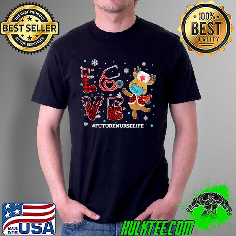 Awesome Love Future Nurse Buffalo Plaid Leopard Xmas Reindeer T Shirt Unisex Awesome Love Future Nurse Buffalo Plaid Leopard Xmas Reindeer T Shirt Unisex
