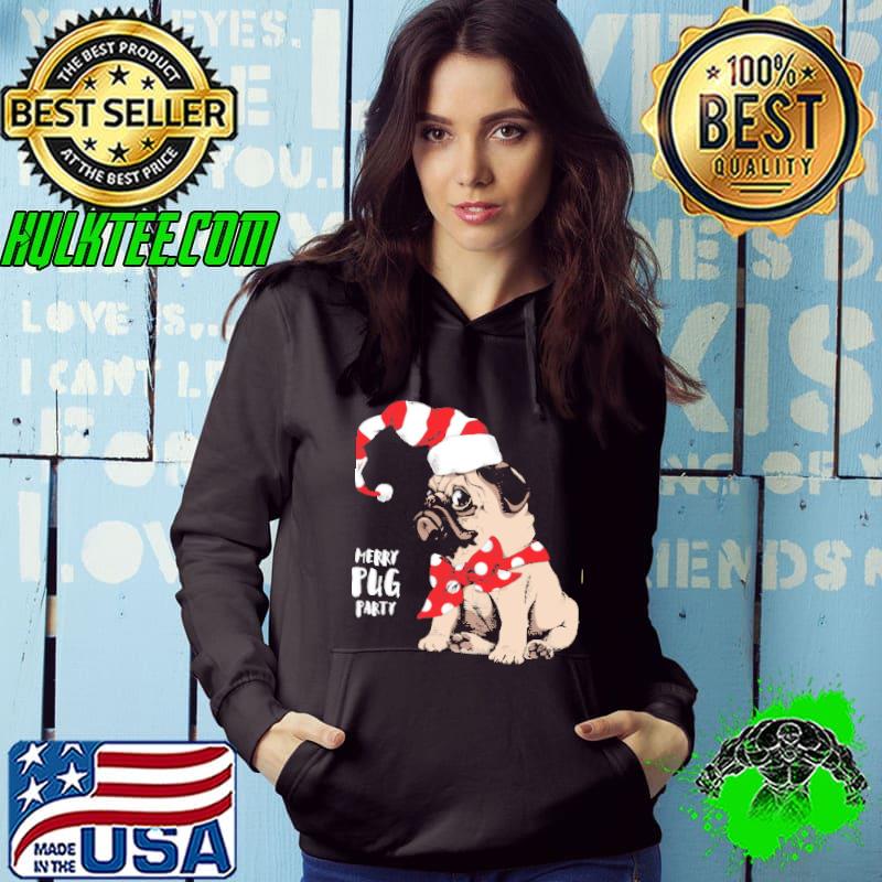 Awesome Merry Pug Party Christmas Shirt Hoodie Awesome Merry Pug Party Christmas Shirt Hoodie